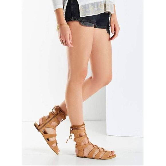 Jeffrey Campbell Gladiator Sandals Redondo Suede Leather Size 7 - Picture 4 of 15